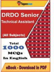 EBook of DRDO Senior Technical Assistant Exam, PDF Format in English