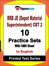 RRB JE (Depot Material Superintendent) CBT 2 Book in English - Practice Set