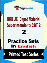 RRB JE (Depot Material Superintendent) CBT 2 Book in English - Question Paper / Practice Set