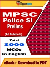 EBook of MPSC Police SI (Prelims) Exam, PDF Format in English