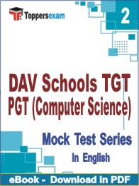 DAV Schools TGT PGT (Computer Science) Test PDF Book In English - Question Paper