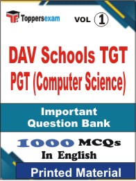 DAV Schools TGT PGT (Computer Science) Book in English - Objective MCQ (VOL.1)