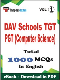 DAV Schools TGT PGT (Computer Science) PDF Book In English - MCQ / Objective Questions (VOL.1)