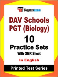 DAV Schools PGT (Biology) Book in English - Practice Set