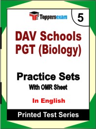 DAV Schools PGT (Biology) Book in English - Mock Test / Practice Set