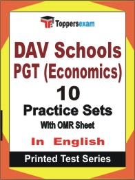 DAV Schools PGT (Economics) Book in English - Practice Set