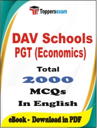 DAV Schools PGT (Economics) PDF Book In English - MCQ / Objective Questions