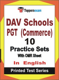 DAV Schools PGT (Commerce) Book in English - Practice Set