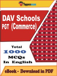 DAV Schools PGT (Commerce)  PDF Book In English - MCQ / Objective Questions