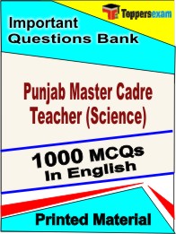 Punjab Master Cadre Teacher (Science)  Book in English - Objective MCQ