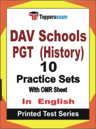 DAV Schools PGT (History) Book in English - Practice Set