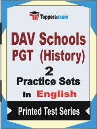 DAV Schools PGT (History)  Book in English - Question Paper / Practice Set