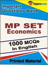 MP SET Economics Book in English - Objective MCQ