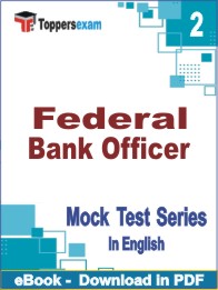 Federal Bank Officer Test PDF Book In English - Question Paper