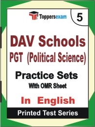 DAV Schools PGT (Political Science)   Book in English - Mock Test / Practice Set