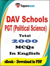 DAV Schools PGT (Political Science) PDF Book In English - MCQ / Objective Questions