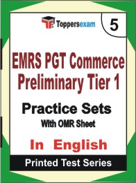 EMRS PGT Commerce Preliminary (Tier 1)   Book in English - Mock Test / Practice Set