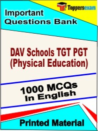 DAV Schools TGT PGT (Physical Education) Book in English - Objective MCQ