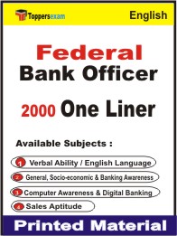 Federal Bank Officer One Liner Book in English