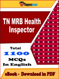TN MRB Health Inspector PDF Book In English - MCQ / Objective Questions
