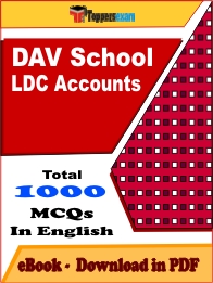 DAV School LDC Accounts PDF Book In English - MCQ / Objective Questions
