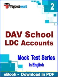 DAV School LDC Accounts PDF Book In English - Question Paper