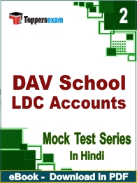 DAV School LDC Accounts PDF Book In Hindi - Question Paper