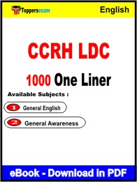 CCRH LDC One Liner Book PDF in English