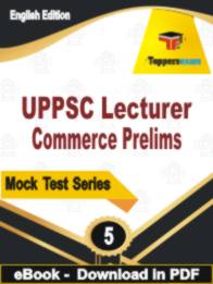 UPPSC Lecturer Commerce ( Prelims )  Test  PDF Book In English - Practice Set