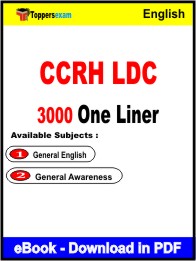 CCRH LDC One Liner Book PDF in English