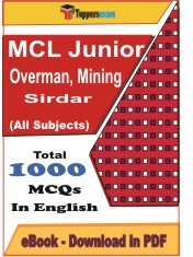 EBook of MCL Junior Overman, Mining Sirdar Exam, PDF Format in English