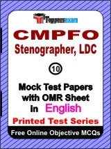 CMPFO Stenographer, LDC Exam Mock Test Papers (Book) in English