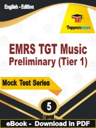 EMRS TGT Music Preliminary (Tier 1) Test PDF Book In English - Practice Set