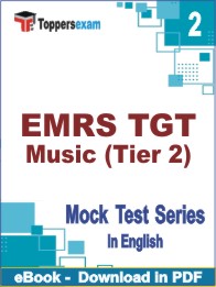 EMRS TGT Music (Tier 2) Test PDF Book In English - Question Paper