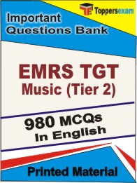 EMRS TGT Music (Tier 2) Book in English - Objective MCQ