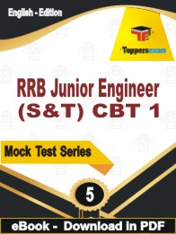 RRB Junior Engineer (S&T) CBT 1 Test PDF Book In English - Practice Set