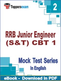RRB Junior Engineer (S&T) CBT 1 Test PDF Book In English - Question Paper