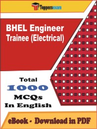 BHEL Engineer Trainee (Electrical) PDF Book In English - MCQ / Objective Questions
