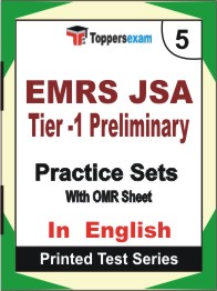 EMRS JSA (Tier-1) Preliminary   Book in English - Mock Test / Practice Set