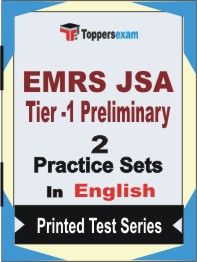 EMRS JSA (Tier-1) Preliminary   Book in English - Question Paper / Practice Set