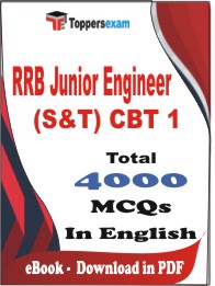 RRB Junior Engineer (S&T) CBT 1 PDF Book in English - MCQ / Objective Questions