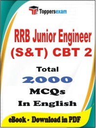 RRB Junior Engineer (S&T) CBT 2 PDF Book in English - MCQ / Objective Questions