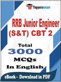 RRB Junior Engineer (S&T) CBT 2 PDF Book in English - MCQ / Objective Questions
