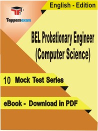 BEL Probationary Engineer (Computer Science)  Test PDF Book in English - Mock Test/Practice Set