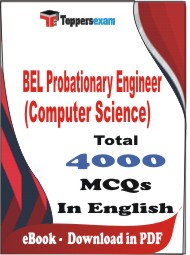 BEL Probationary Engineer (Computer Science)   PDF Book In English - MCQ / Objective Questions