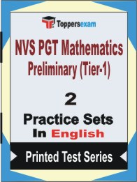 NVS PGT Mathematics Preliminary (Tier-1) Book in English - Question Paper / Practice Set