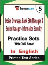 Indian Overseas Bank SO (Manager & Senior Manager - Information Security)   Book in English - Mock Test / Practice Set