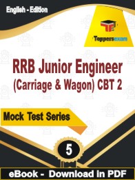 RRB Junior Engineer (Carriage & Wagon) CBT 2 Test PDF Book In English - Practice Set