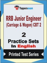 RRB Junior Engineer (Carriage & Wagon) CBT 2 Book in English - Question Paper / Practice Set