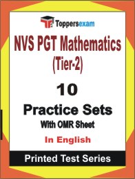 NVS PGT Mathematics (Tier-2) Book in English - Practice Set